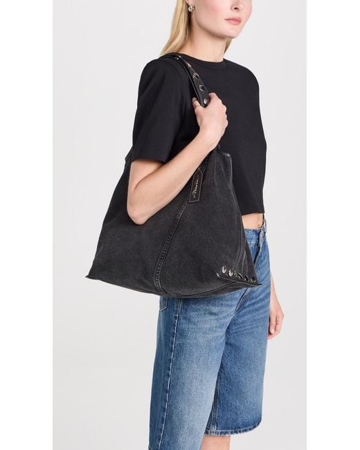 【31 PHILLIP LIM】Denim Market Tote with Grommets Denim Mini Market Tote with Grommets – 3.1 Phillip Lim