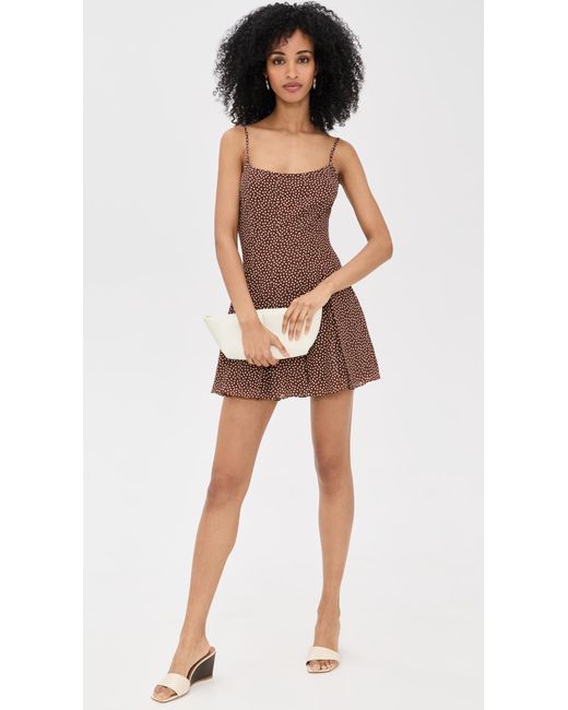 Reformation Brown Annelise Dress