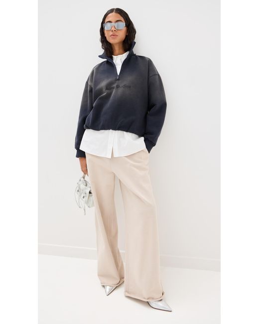 Acne Blue Logo Sweater