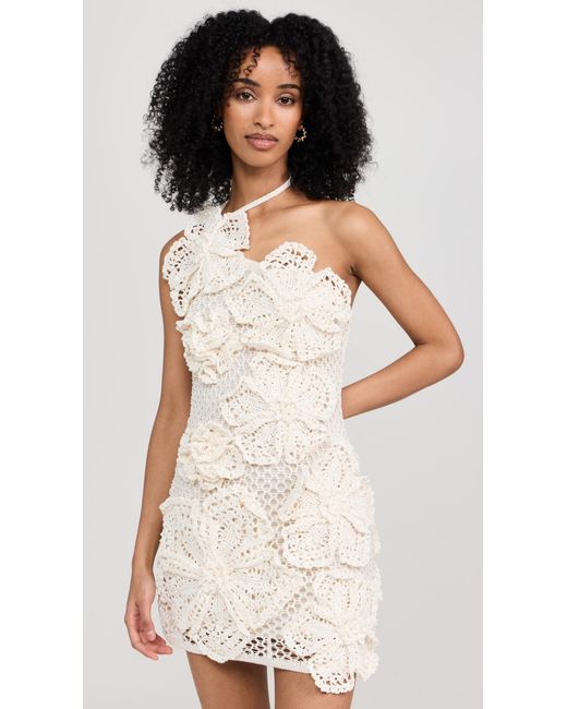 Cult Gaia White Kendria Crochet Dress