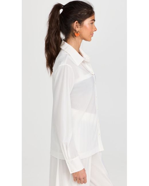 Staud White Miriam Top