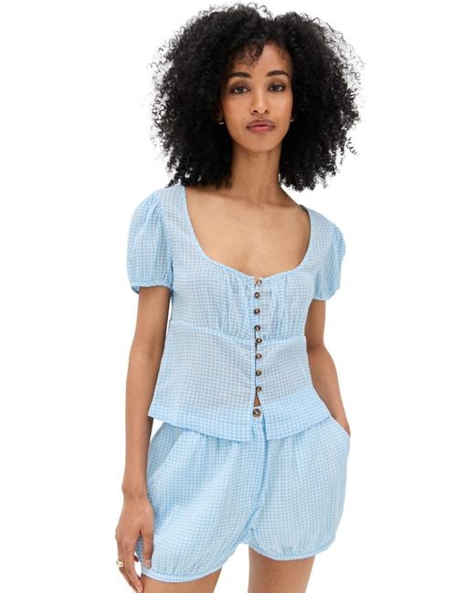 Ciao Lucia Blue Risi Top