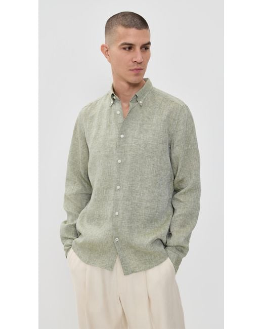 Boss Multicolor C-Liam Linen Button Down for men