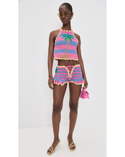 Celiab Red Crasqui Top
