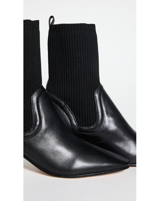 SCHUTZ SHOES Black Camille Knit Boots 10