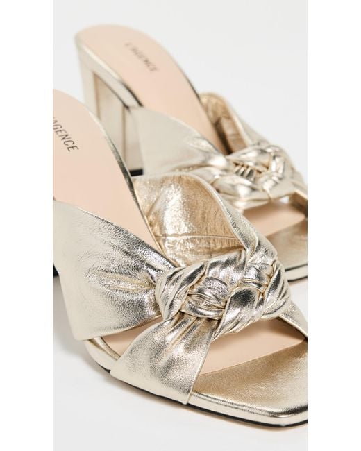 L'Agence Metallic Leonie Sandals