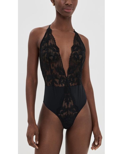 Natori Black Fleur Teddy