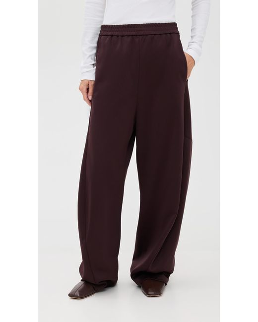 Tibi Brown Petite Active Knit Winslow Pants