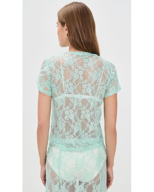 Le Bos Blue Lace Tee