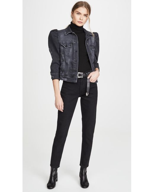 retroféte Black Ada Denim Jacket
