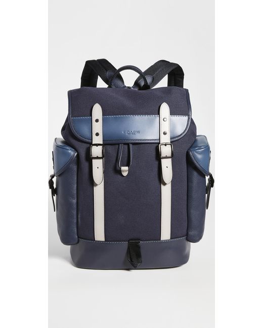 COACH Blue Hitch Backpack