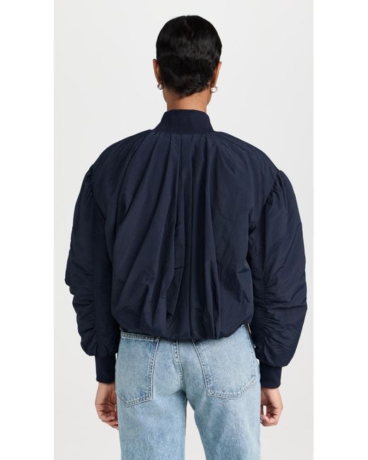 Sea Blue Ea Eveyn Windbreaker Bober Jacket