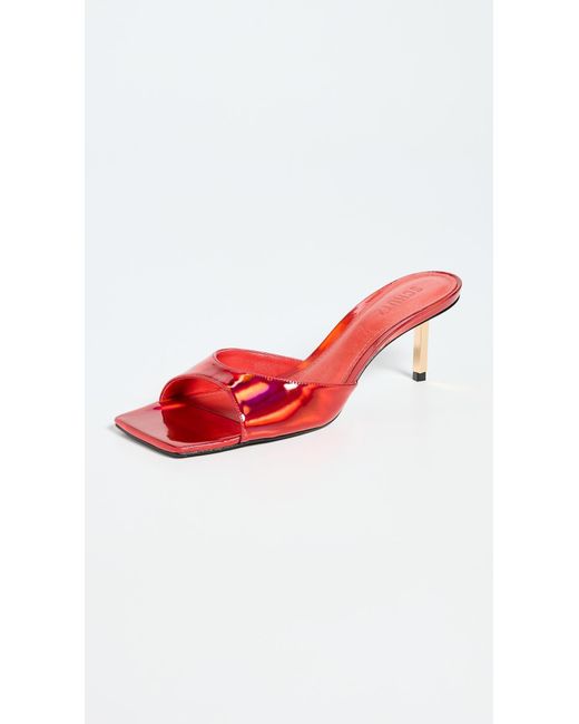 SCHUTZ SHOES Red Dethalia Pin Sandals