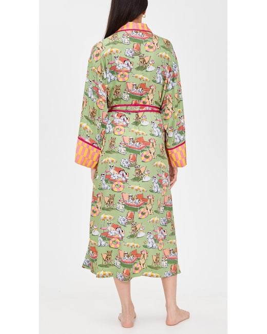Printfresh Multicolor Eco Satin Robe