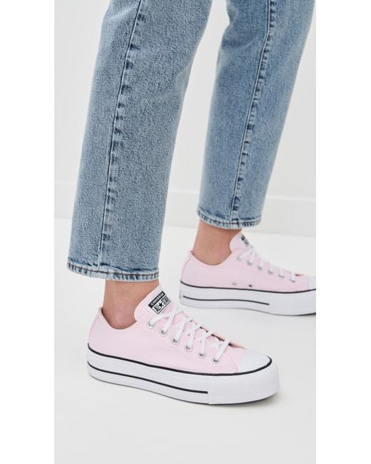 Converse White Chuck Taylor All Star Lift Platform Sneakers
