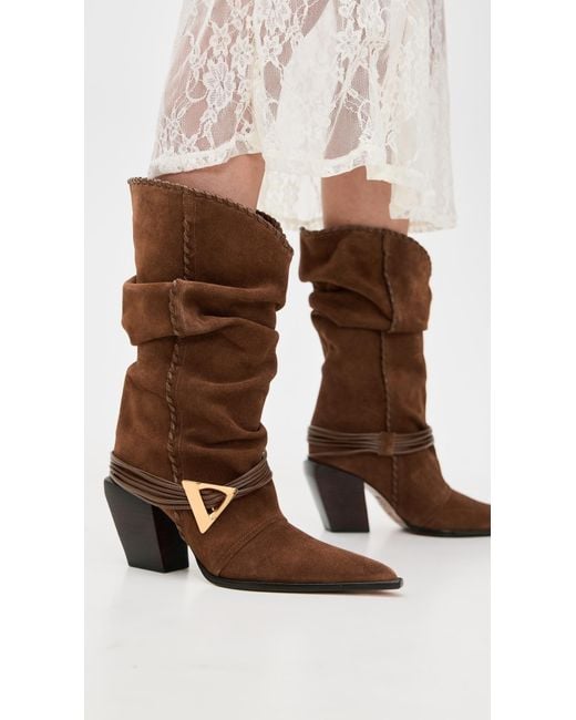 SCHUTZ SHOES Brown Sable Boots