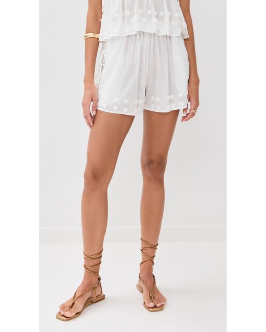 Ulla Johnson White Nima Open Side Short Coverup