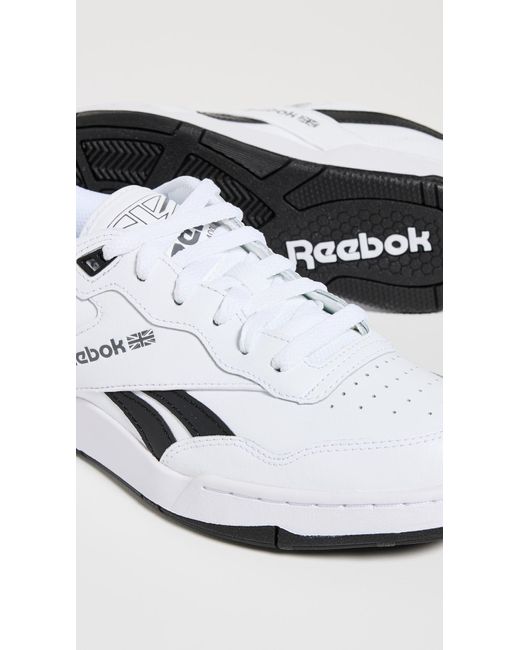 Reebok White Bb4000 Ii Low Foundation Sneakers M 8/ W 10