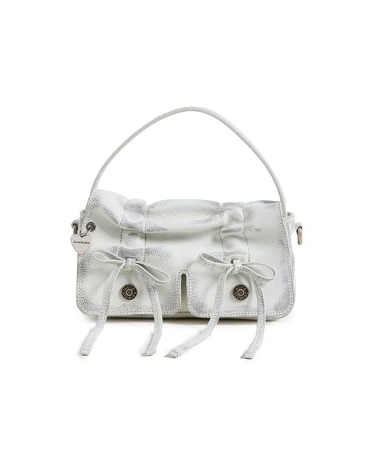 Acne White Multipocket Micro Vintage Bag
