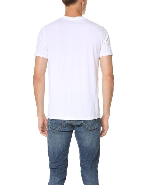 Vince Blue Short Sleeve Pima Crew Neck Tee for men