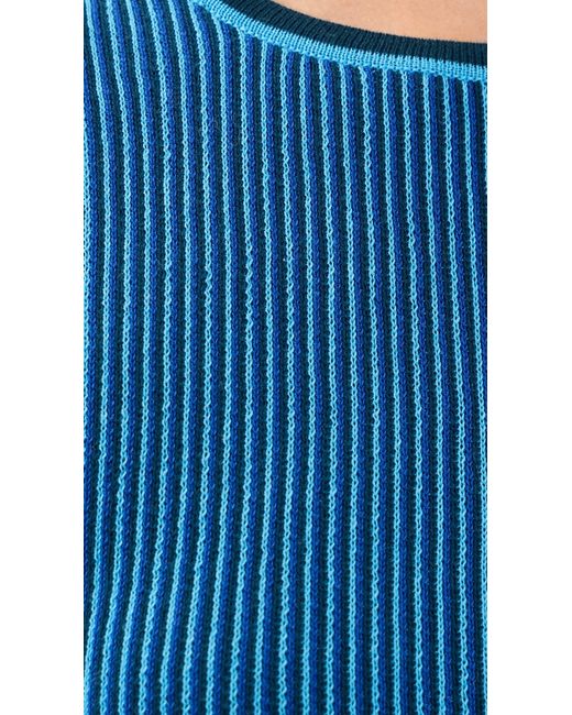 Escvdo Blue Lienzo Knit Top