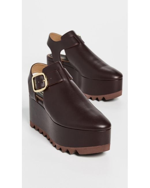 Stella McCartney Brown Elyse Alter Mat Sandals