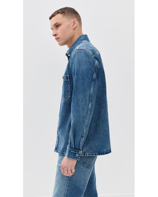 Madewell Blue Denim Shacket for men