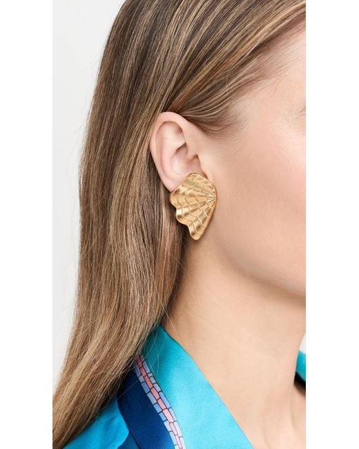 Elizabeth Cole White Perly Earrings