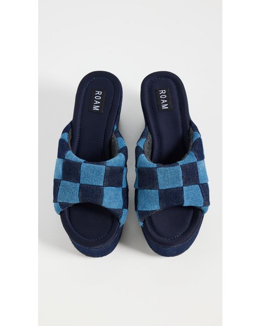 Roam Blue Scoop Patch Wedges