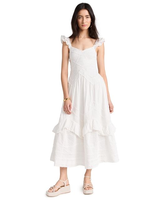 LoveShackFancy White Brin Dress