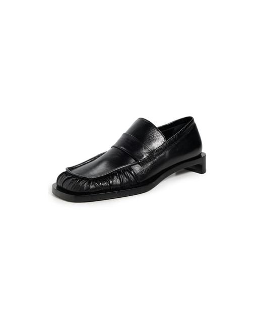 Jil Sander Black Heeled Loafers