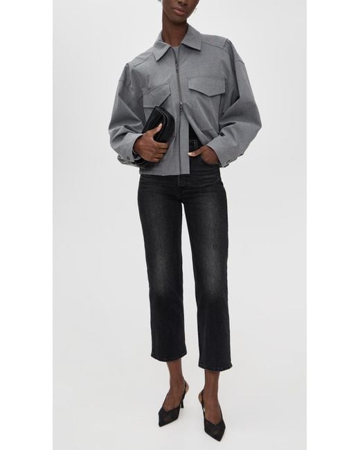 Levi's Black Ribcage Straight Ankle Jeans