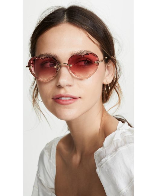 chloe scalloped sunglasses