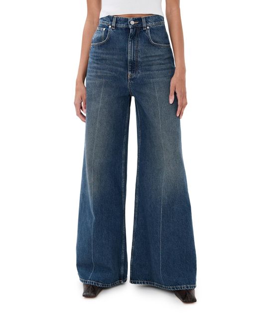 Stella McCartney Blue Wide High Waist Jeans