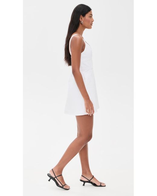 white and red mini dress Vacanza Tie Strap Frill Mini Dress Floral White/Red