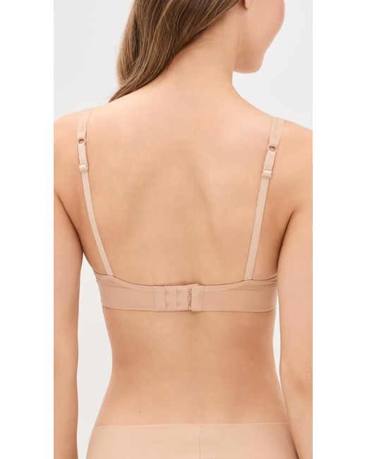 Commando Natural Chich Mesh Plunge Underwire Bra