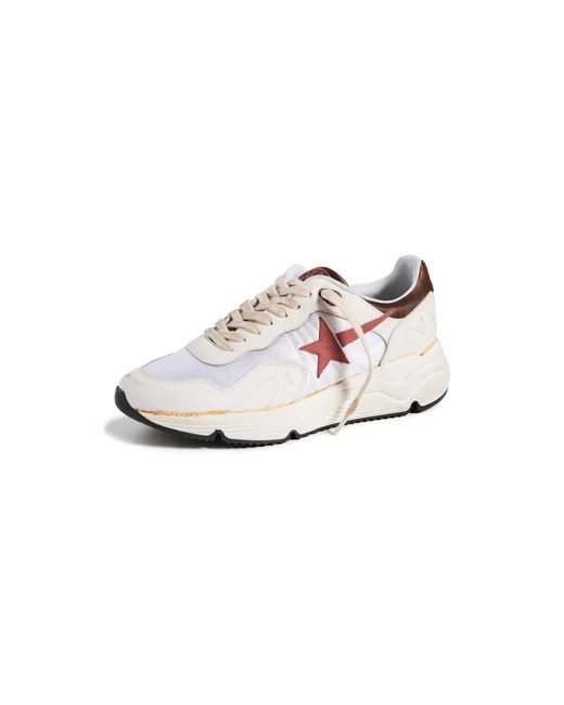 Golden Goose Deluxe Brand White Running Sole Leather Star And Spur Sneakers