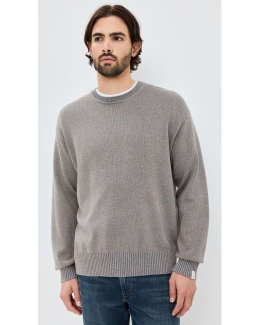 Rag & Bone Gray Dexter Marl Crew Sweater for men