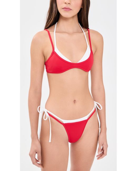 Lioness Red Rhode Bikini Top