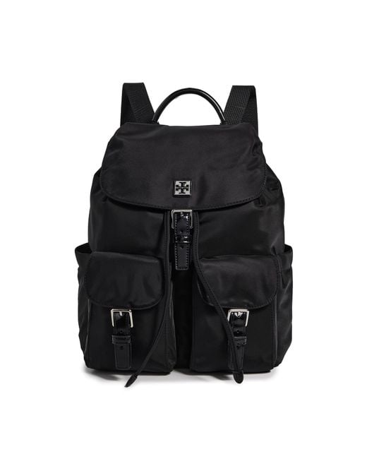 Tory Burch Black Virginia Backpack