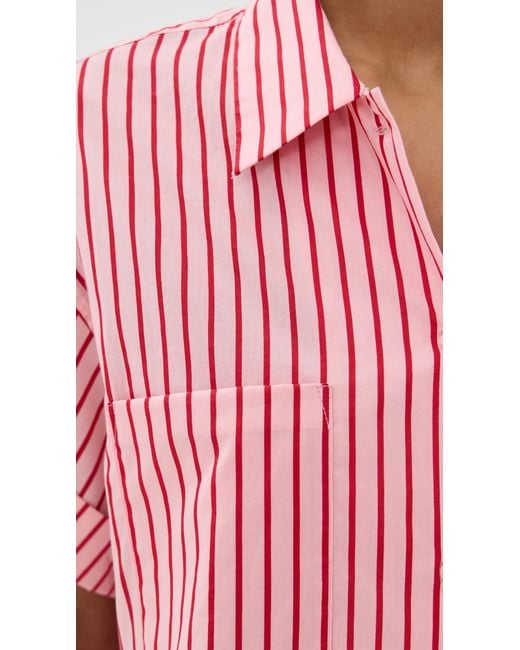 Staud Pink Channing Top