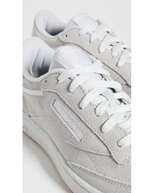 Reebok White Club C 85 Always On Suede Sneakers M 9/ W 11 for men