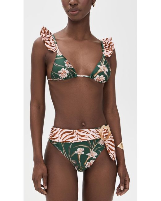 PATBO Green Botanic Retro Bikini Top