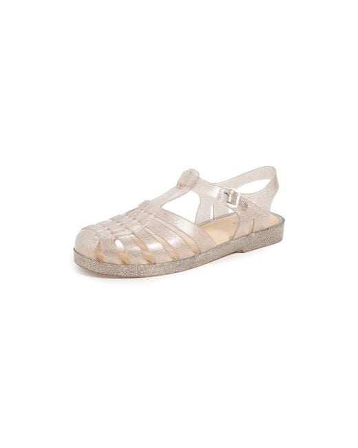 Melissa White Possession Shiny Jelly Sandals