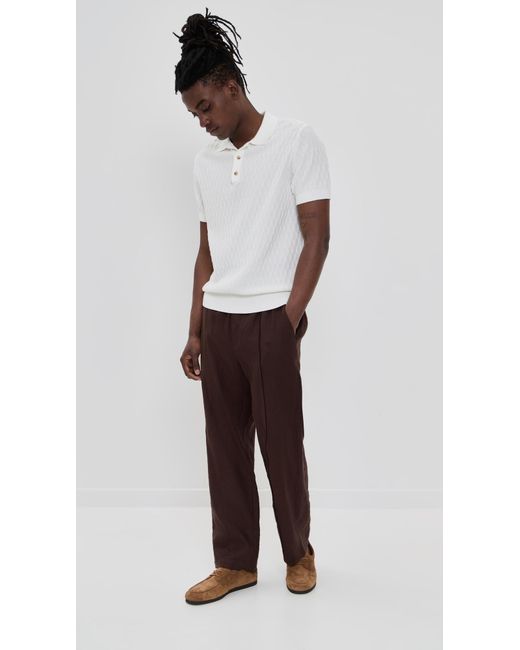 Club Monaco White Diamond Polo for men