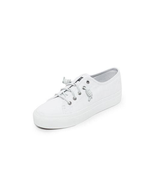 Sperry Top-Sider White Sky Sail Platform Sneakers