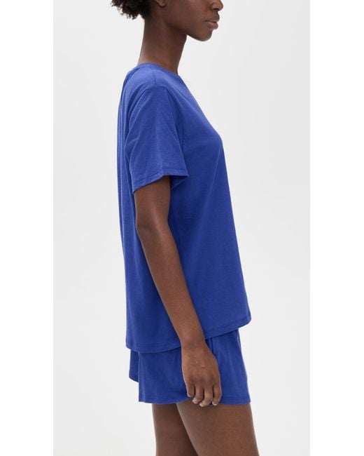 Lunya Blue Organic Pima Set