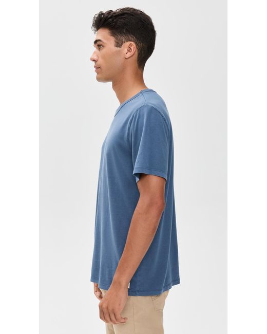 Marine Layer Blue Signature Sea Change Crew Tee for men