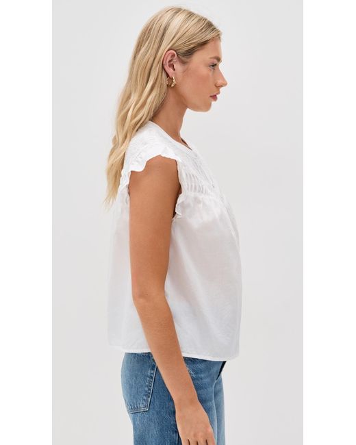 PAIGE White Levanto Blouse