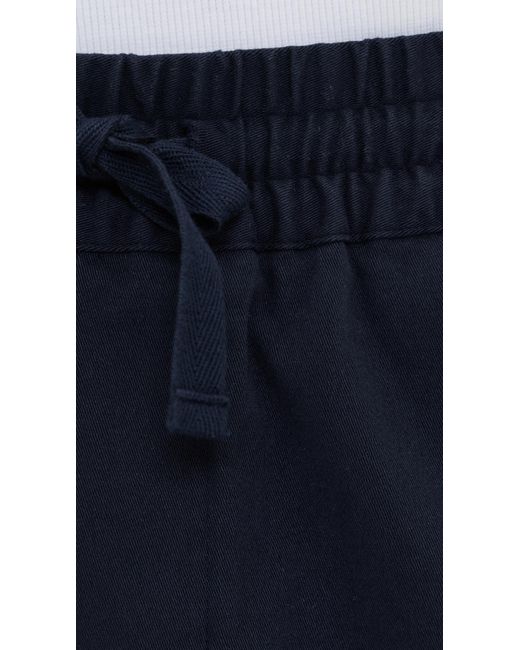 Les Deux Blue Otto Cotton Shorts 6.25 for men